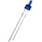 LED dioda plochá 2mm, modrá