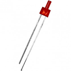LED dioda plochá 2mm, červená