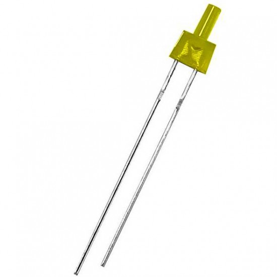 LED dioda plochá 2mm, žlutá
