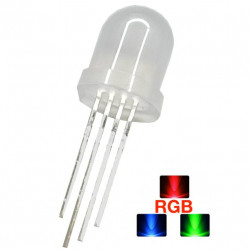 LED dioda kulatá inteligentní P9823-F8 8mm, RGB difuzní