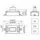 Mikrospínač SMD 3x6x2.5mm TS-B008