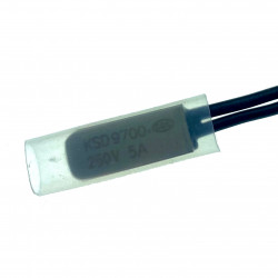 Tepelná pojistka vratná termostat spínač 110°C KSD9700 NC 250V/5A