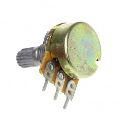 Potenciometr WH148 100k B100K uhlíkový lineární 0.125W 15mm