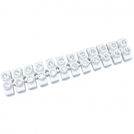 Svorkovnice lámací šroubovací Eleman EKL 0 S (12 pólů, vodiče 1-4mm2) bílá