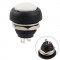 Kulatý tlačítkový spínač PBS-33B 12mm bílý (250V/1.5A)