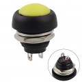Kulatý tlačítkový spínač PBS-33B 12mm žlutý (250V/1.5A)