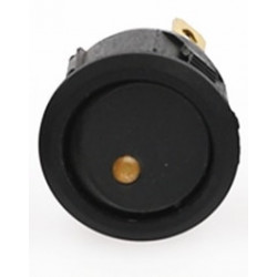 Kulatý kolébkový spínač se žlutou LED (12V/20A)