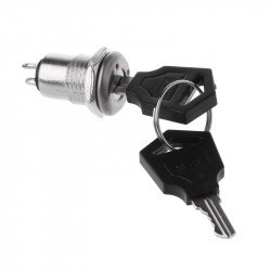 Kulatý bezpečnostní spínač s klíčem S1203 (250V/0.5A)