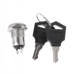 Kulatý bezpečnostní spínač s klíčem S1203 (250V/0.5A)