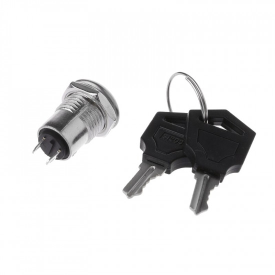 Kulatý bezpečnostní spínač s klíčem S1203 (250V/0.5A)