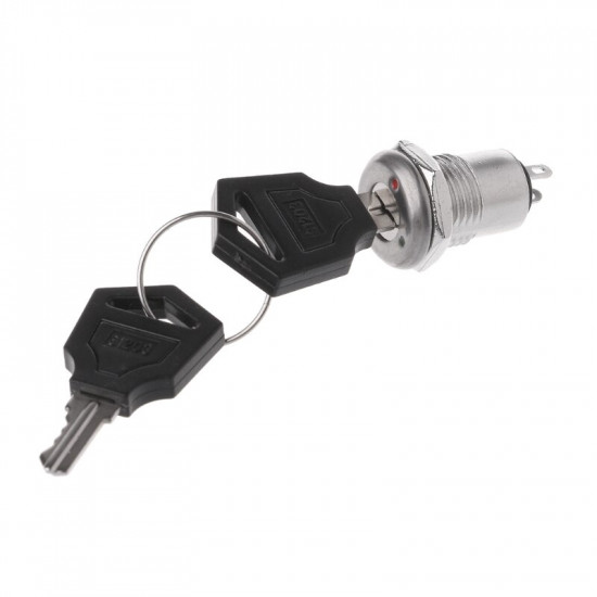 Kulatý bezpečnostní spínač s klíčem S1203 (250V/0.5A)