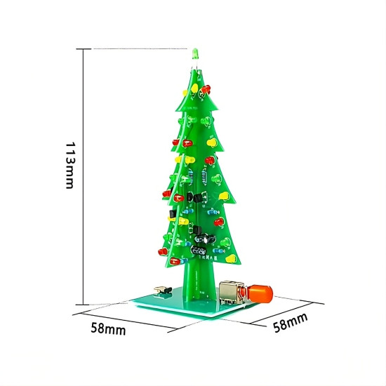 Vánoční stromeček s LED diodami (stavebnice)