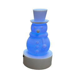 LED Sněhulák 3D (stavebnice)