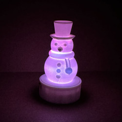 LED Sněhulák 3D (stavebnice)